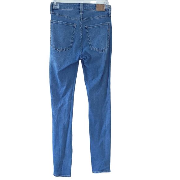 Aeropostale High Rise Jeggings Size 0 Blue Jeans Distessed Skinny Pants - Picture 2 of 5